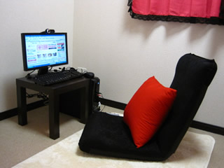 浦添市のチャットレディー専用ルームは完全個室です